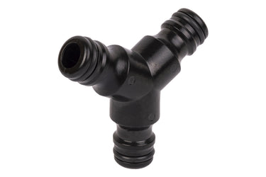 Cofan – Conector Triple en Forma de Y para Mangueras de Jardín | Unión Manguera-Manguera | Polietileno Resistente | Instalación Rápida